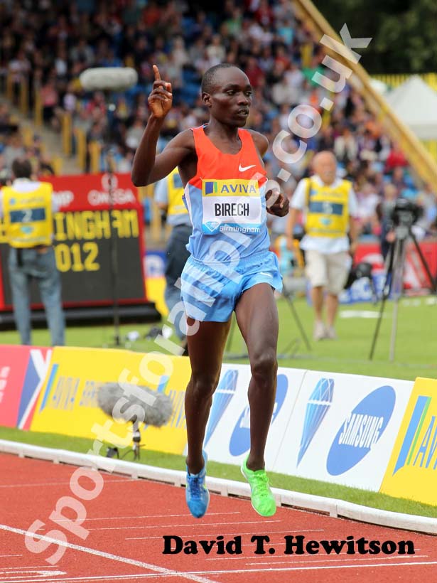 Jairus Kipchoge Birech in the 3000 metres steeplechase, 2012 Samsung Diamond League, Birmingham.